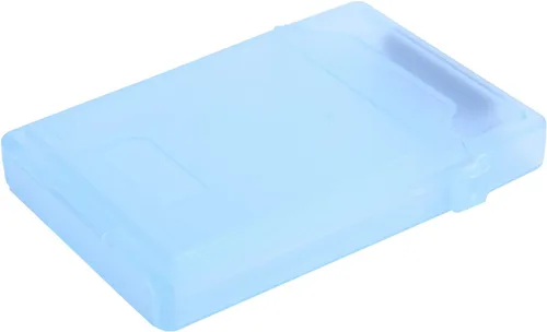 Vista 7 de Caja de protección de disco duro de 2.5 pulgadas, caja protectora transparente HDD SSD, funda de almacenamiento portátil para disco duro externo