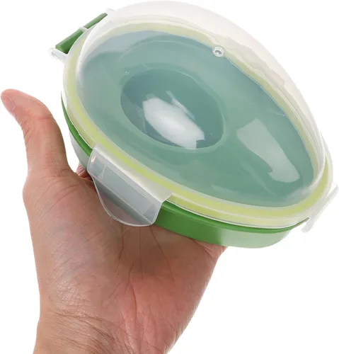 Vista 8 de DOITOOL Contenedor de almacenamiento de aguacate reutilizable de 2 piezas, almacenamiento de alimentos, ahorro individual de aguacate para 2 pzas