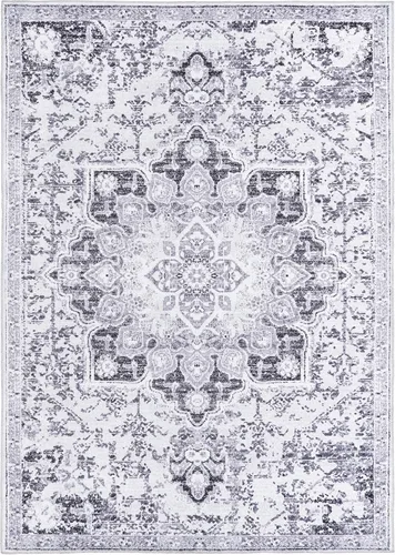 Vista 83 de Rugs.com Francesca Collection - Alfombra lavable de tejido plano, 2 x 3 pies, color blanco sal marina, perfecta para entradas, cocinas, rincones