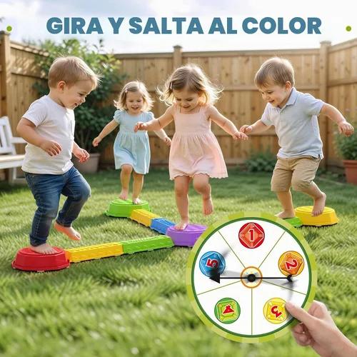 Vista 8 de Wee Wonders Piedras iluminadas y haz de equilibrio para niños, juguetes de Multicolor