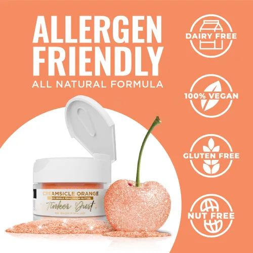 Vista 10 de Bakell - Brillantina 100% comestible, Tinker Dust®, 5 g, color negro, vegano, certificado Kosher, para pasteles, cupcakes, paletas, bebidas y postres