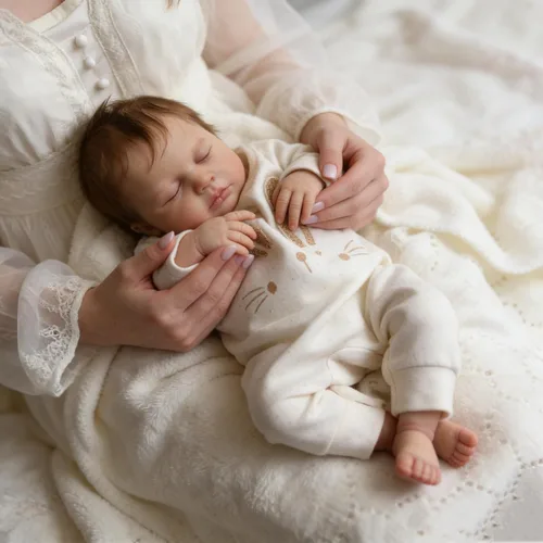 Vista 5 de Zero Pam Reborn - Muñecas de bebé de silicona y vinilo con cuerpo completo para niñas de 20 pulgadas, muñecas recién nacidas realistas, muñeca