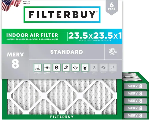 Vista 52 de Filterbuy Filtro de aire 8x14x1 MERV 8 Defensa contra el polvo y la alergia