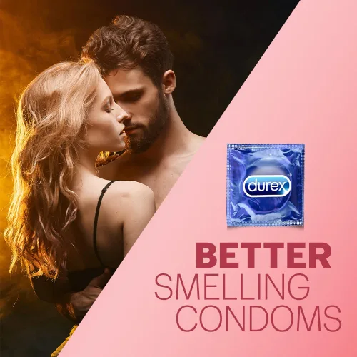 Vista 7 de Durex Preservativos extrafinos con sabor a fresa salvaje para hombres - 10