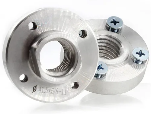 Tuerca de aluminio del reborde del hilo 5/8-11 del reborde del adaptador para las piezas de repuesto de las herramientas eléctricas 1 pedazo