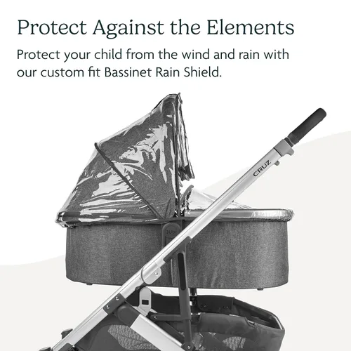 Vista 2 de UPPAbaby Protector de lluvia para moisés, transparente