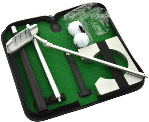Vista 3 de Neon Executive Gift - Kit de Putter de Golf Portátil con Pelota y Copa-Hoyo para Práctica de Golf Interior de Viaje