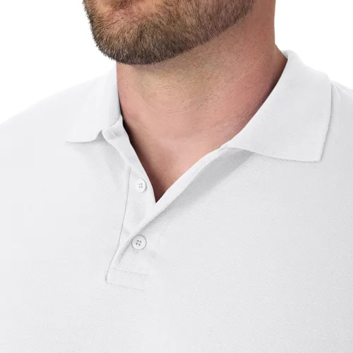 Vista 4 de Hanes - Camisa polo para hombre, de manga corta y peso medio, con tecnología X-Temp