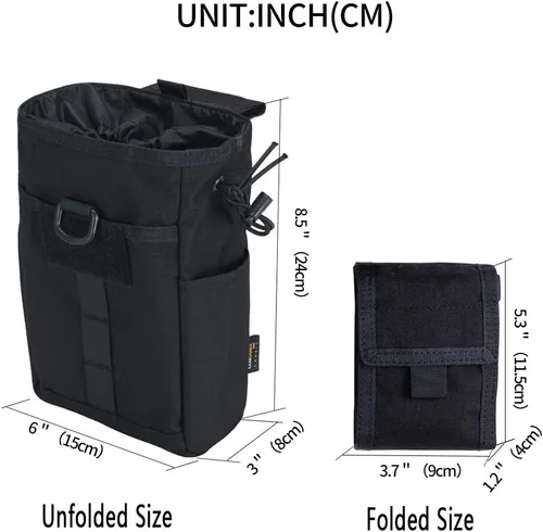 Vista 2 de EXCELLENT ELITE SPANKER - Bolsa de cuerda y bolsillo para revistas de MOLLE, bolsa de utilidad plegable para guardar cargadores, bolsa de cintura