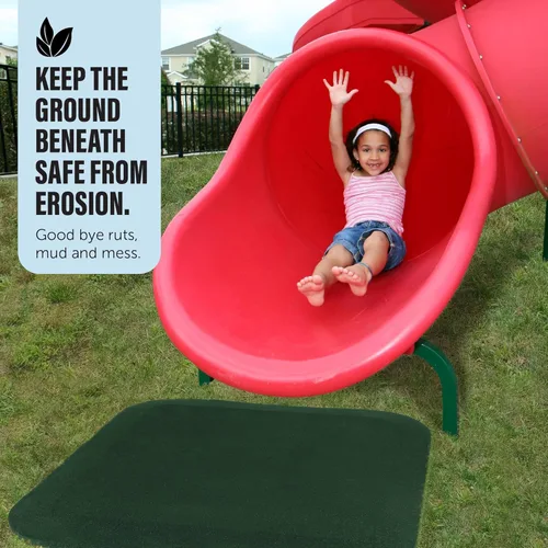 Vista 5 de Playsafer Alfombrilla de goma comercial resistente para toboganes y columpios, 1.5 pulgadas de grosor, 36 x 36 pulgadas