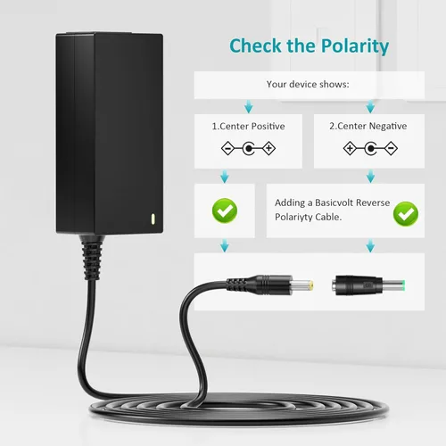 Vista 4 de Adaptador de fuente de alimentación de 12 V, 5 amperios, CA 100-240 V a CC 12 voltios 5A 3.5A 3.5A 2A 1A cable de alimentación transformador