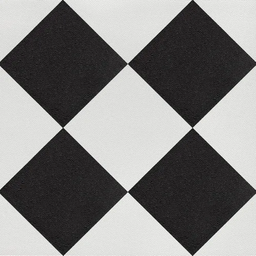 Vista 9 de Azulejos de piso de despegar y pegar: 10 piezas de 11.81 * 11.81 pulgadas, piso de vinilo impermeable, adhesivo autoadhesivo para Negro y blanco