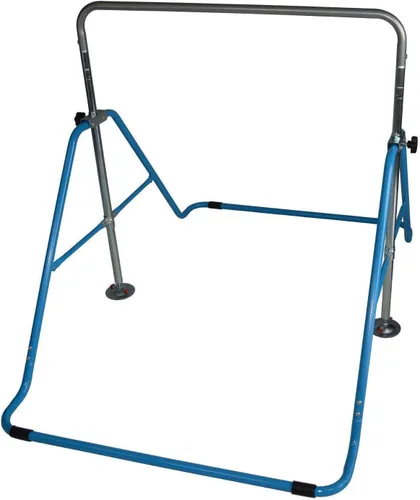 Vista 5 de X FACTOR Barra de gimnasia para niños, gimnasio de la jungla horizontal Kip Bar de entrenamiento junior, altura ajustable, barras de mono, barra