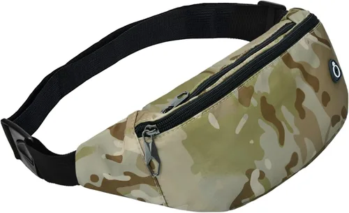 Vista 38 de Riñonera para Hombres y Mujeres, Bolsa Deportiva Impermeable, Cangurera para Viaje, Senderismo y Correr