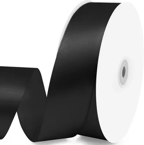 Vista 91 de Cinta de satén de 5/8" x 100 yardas - Cinta de seda naranja otoñal con carrete - Ideal para envolver regalos, ramos florales, manualidades