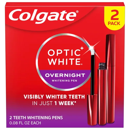 Vista 12 de Colgate Optic White - Bolígrafo blanqueador de dientes durante la noche, peróxido de hidrógeno, dientes visiblemente más blancos en solo 1 semana