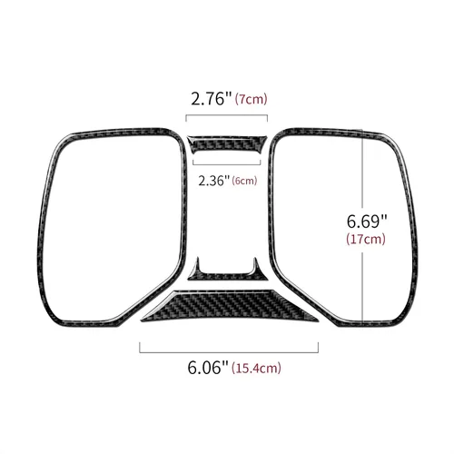 Vista 8 de Coche Velocímetro Marco Pegatina Fibra de Carbono Accesorios Interior para Chevrolet Camaro 2010 2011 2012 2013 2014 2015