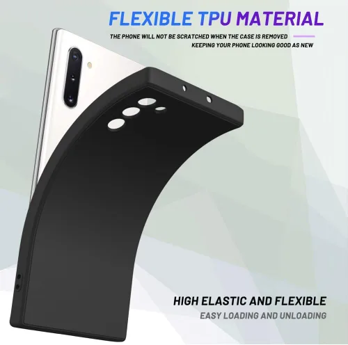Vista 223 de Funda para Samsung Galaxy Note 8, color negro, resistente a los arañazos con tacto suave, delgada funda delgada para Samsung Galaxy Note 8