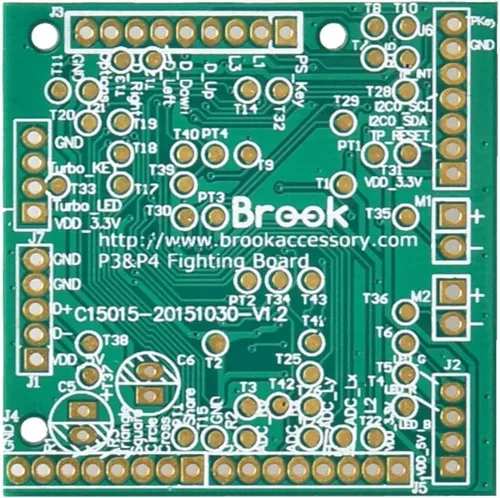 Vista 2 de Brook PC PS3 PS4 Fight Board Fighting DIY Kit Turbo Rapid Fire Function