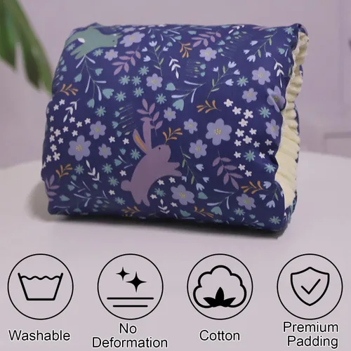 Vista 5 de Almohada de brazo de alimentación para bebé, almohada de algodón suave para recién nacido, almohada de lactancia para bebé, almohada de apoyo