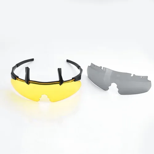 Vista 6 de xaegistac - Lentes tácticos para exteriores, unisex, con tres lentes intercambiables