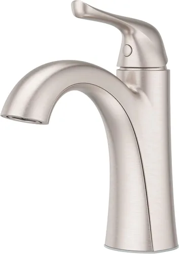 Vista 16 de Pfister Willa LF048MALBG - Grifo de lavabo de baño de 4 pulgadas, 2 manijas y 3 agujeros, certificado NSF, acabado dorado cepillado con drenaje
