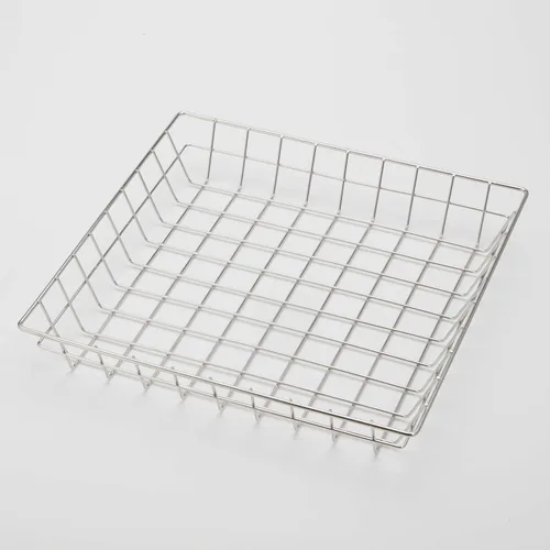 Vista 8 de American Metalcraft SQGB6 Cesta de rejilla de alambre cuadrada, Color Negro, 6 Pulgadas