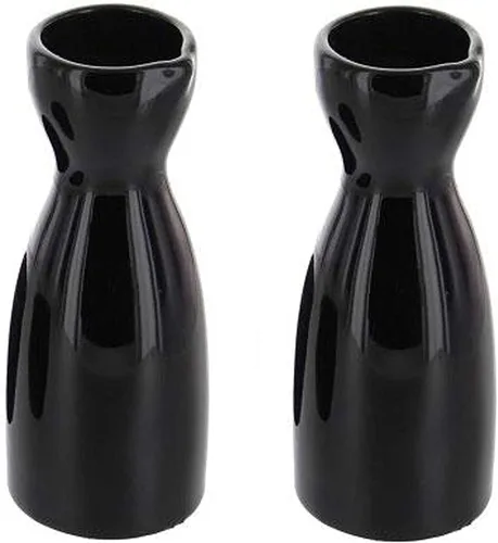 Vista 19 de JapanBargain Jarra de sake de porcelana, botella de servir de estilo japonés para sake frío y caliente, apta para microondas y lavavajillas, Tokkuri