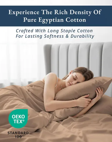 Vista 12 de LANE LINEN - Sábanas individual 100% algodón egipcio suave, cómodo y grueso de calidad de hotel, costuras reforzadas totalmente elásticas, sin