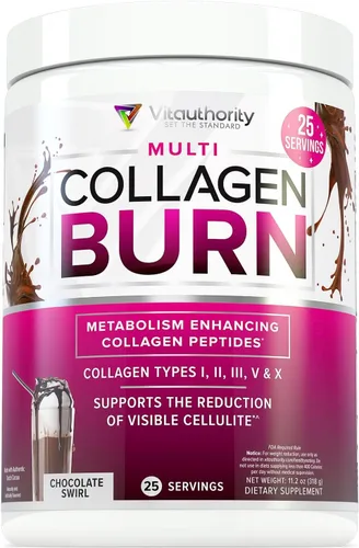 Vista 13 de Multi Collagen Burn: Péptidos de Proteína Hidrolizada MultiTipo con Ácido Hialurónico, Vitamina C, SOD B Dimpless, Tipos I, II, III, V y X