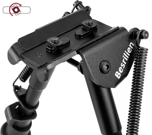 Vista 2 de Besrilien Rifle Bipod 6-9 Inches Compatible with Mlok Bipods for Rifles Lightweight Integrated Bipod for Hunting and Shooting