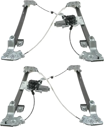 Vista 180 de TRQ Conjunto de motor y regulador de elevalunas eléctrico delantero compatible con Honda Accord 2018-2020