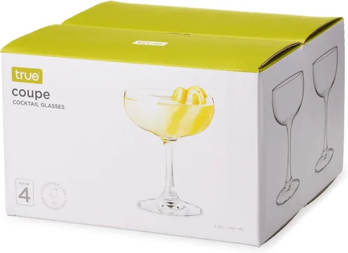 Vista 13 de Vaso True Coupe, Copas de Martini para Fiesta de Cóctel, Perfecto para Espresso Martini, Manhattan, Champán, Elegante Cristalería de 7 oz para Bares