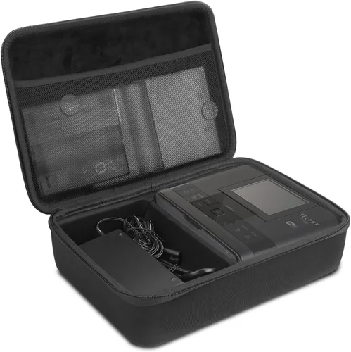 Estuche de almacenamiento duro a prueba de golpes para impresora de fotos inalámbrica a color Canon Selphy CP1500 CP1300 CP1200 Negro