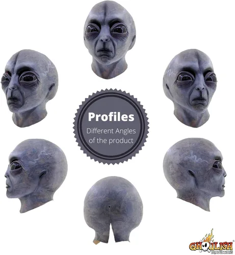 Vista 5 de Adult Area 51 Alien Mask