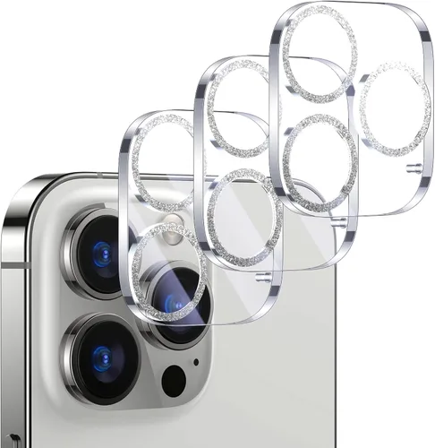 Vista 47 de UniqueMe para Paquete de 3 Protectores de Lente de Cámara para iPhone 15 Pro/iPhone 15 Pro Max, [Protección contra Caídas] [Compatible con Fundas]