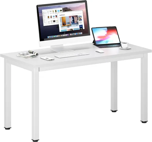 Vista 129 de DlandHome Escritorio pequeño para computadora de 31.5 pulgadas, mesa de escritura para espacios pequeños, mesa de estudio, escritorio para Negro