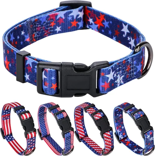 Vista 20 de Rhea Rose Collar de perro para perros pequeños con patrón floral para hembras y perros, talla S