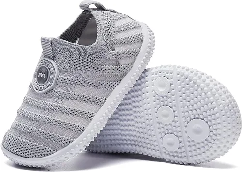 Vista 5 de Tenis antideslizantes para los primeros pasos, bebés, niños y niñas de 6, 9, 12, 18 y 24 meses