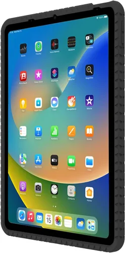 Vista 3 de Funda trasera de silicona para iPad Air de 11 pulgadas (M3/M2) 2025/2024, compatible con Apple iPad Air 5/4 Gen 2022/2020, protección de goma Negro