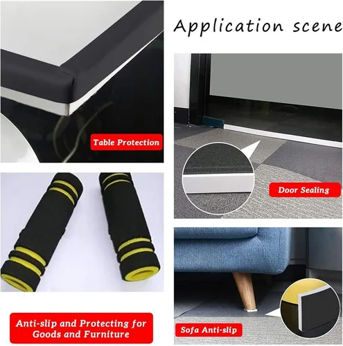 Vista 48 de BENECREAT Rollo de espuma EVA autoadhesivo de 0.039 in de grosor, hoja acolchada de espuma de 78.7 x 11.8 pulgadas para proteger muebles, relleno