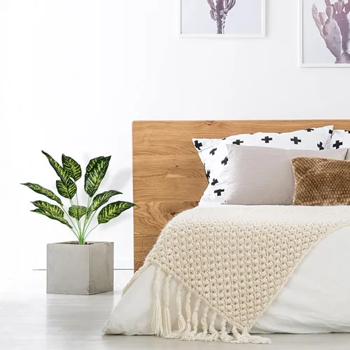 Vista 7 de Coreland Plantas artificiales de palma de hojas falsas de 25 pulgadas para decoración de oficina en casa, 2