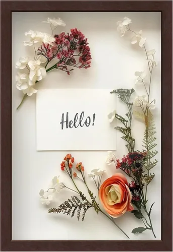 Vista 63 de FrameWorks Marco de Caja de Sombra de Madera Negra de 8" x 8" – Vitrina con Parte Trasera de Fieltro Suave, Caja de Memoria con Vidrio Templado