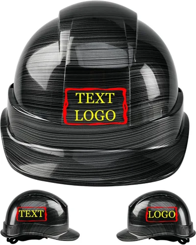 Vista 33 de YOWESHOP Casco de seguridad personalizado para construcción Casco de trabajo de seguridad con suspensión de trinquete ajustable de ala completa