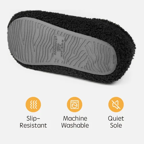 Vista 6 de RockDove - Pantuflas de vellón de estilo cerrado para mujer, ideales para interiores