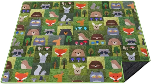 Vista 38 de Supfitness Manta de picnic extra grande impermeable plegable (60 x 80 pulgadas), manta de playa impermeable a prueba de arena, 3 capas para el aire