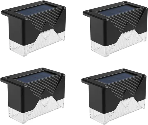 Vista 2 de CTKcom Luces solares para exteriores, impermeables, 2 LED, impermeables, alimentadas por energía solar, para jardín, piscina, patio, terraza