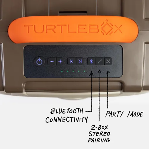 Vista 3 de Turtlebox Original Gen 3: Altavoz Bluetooth portátil para exteriores – Ultra-ruidoso (120 dB), resistente al agua (IP67), resistente, resistente a