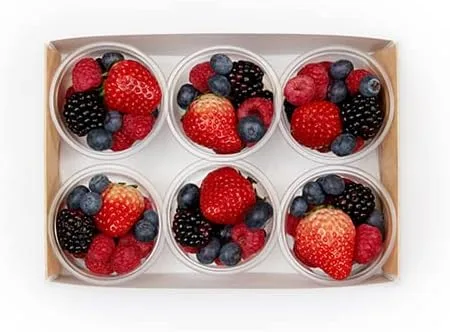 Vista 8 de Restaurantware -Inserto de 8.7 x 5.9 x 3.2 pulgadas para bandejas de catering, 10 insertos resistentes a la grasa para cajas de catering - Inserto