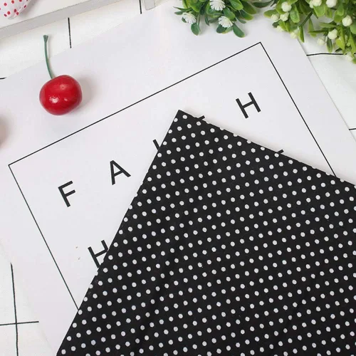 Vista 5 de AUNMAS 7pcs 19.7x19.7 in algodón acolchado tela DIY surtido costura precortada sábanas kit cuarto paquete para el hogar (negro)